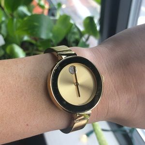 Gold Movado Bold Watch